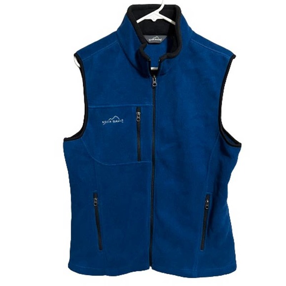 Eddie Bauer Fleece Vest Blue Size‎ Medium - Picture 1 of 6